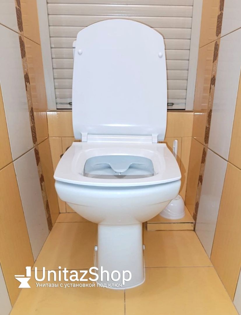 Унитаз Cersanit Carina Горизонтальный Выпуск Безободковый