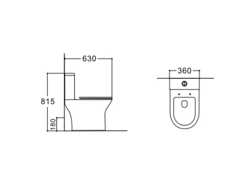 Унитаз Aquatek Леон AQ2785T-00 Безободковый Горизонтальный Выпуск