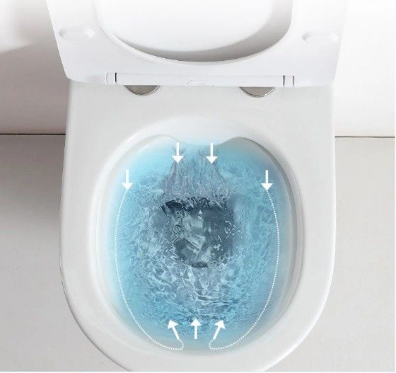 Унитаз Cerutti SPA ORLTER 9867 Горизонтальный Выпуск Безободковый