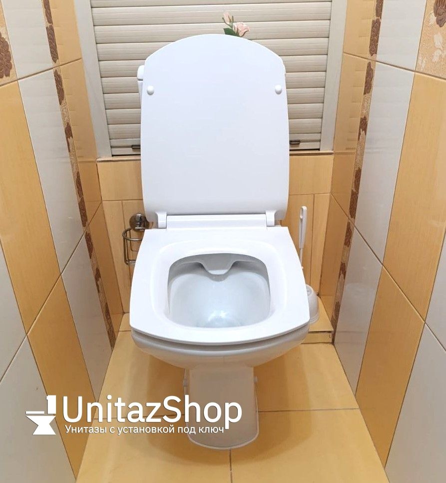 Унитаз Cersanit Carina Горизонтальный Выпуск Безободковый