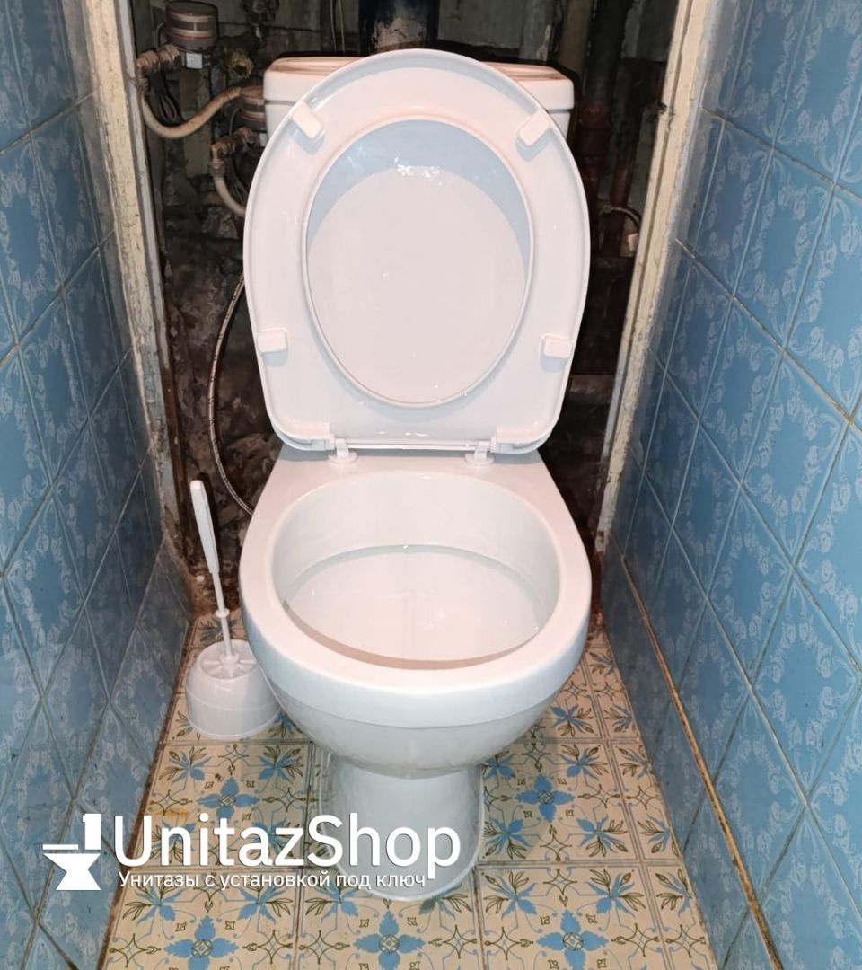 Унитаз Кировская Керамика Rosa Рио Белый Горизонтальный Выпуск