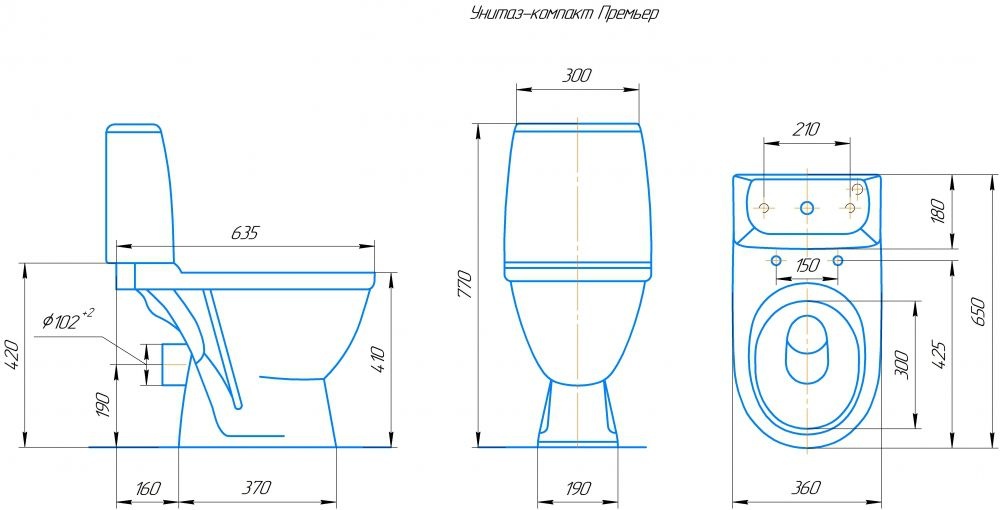 Унитаз Кировская Керамика Rosa Премьер Черный Кракелюр
