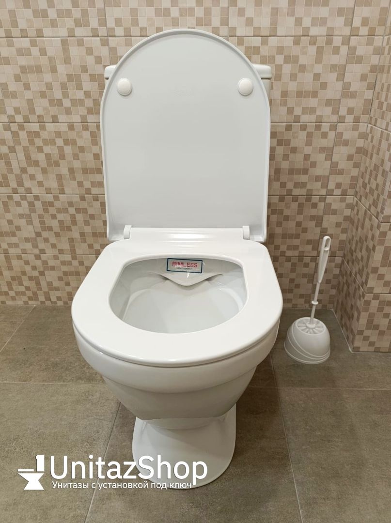 Унитаз Сантек Алькор Rimless Безободковый Горизонтальный Выпуск