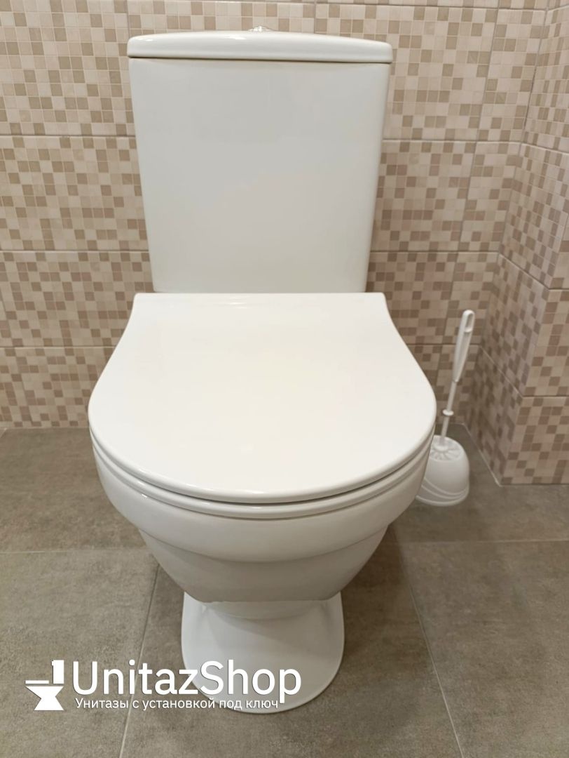 Унитаз Сантек Алькор Rimless Безободковый Горизонтальный Выпуск