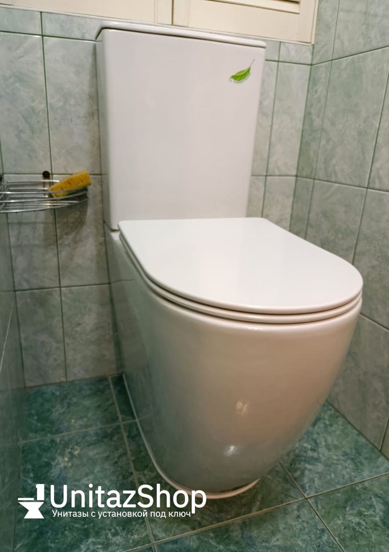 Унитаз напольный Cerutti spa BELLA CT8709 Горизонтальный Выпуск Безободковый