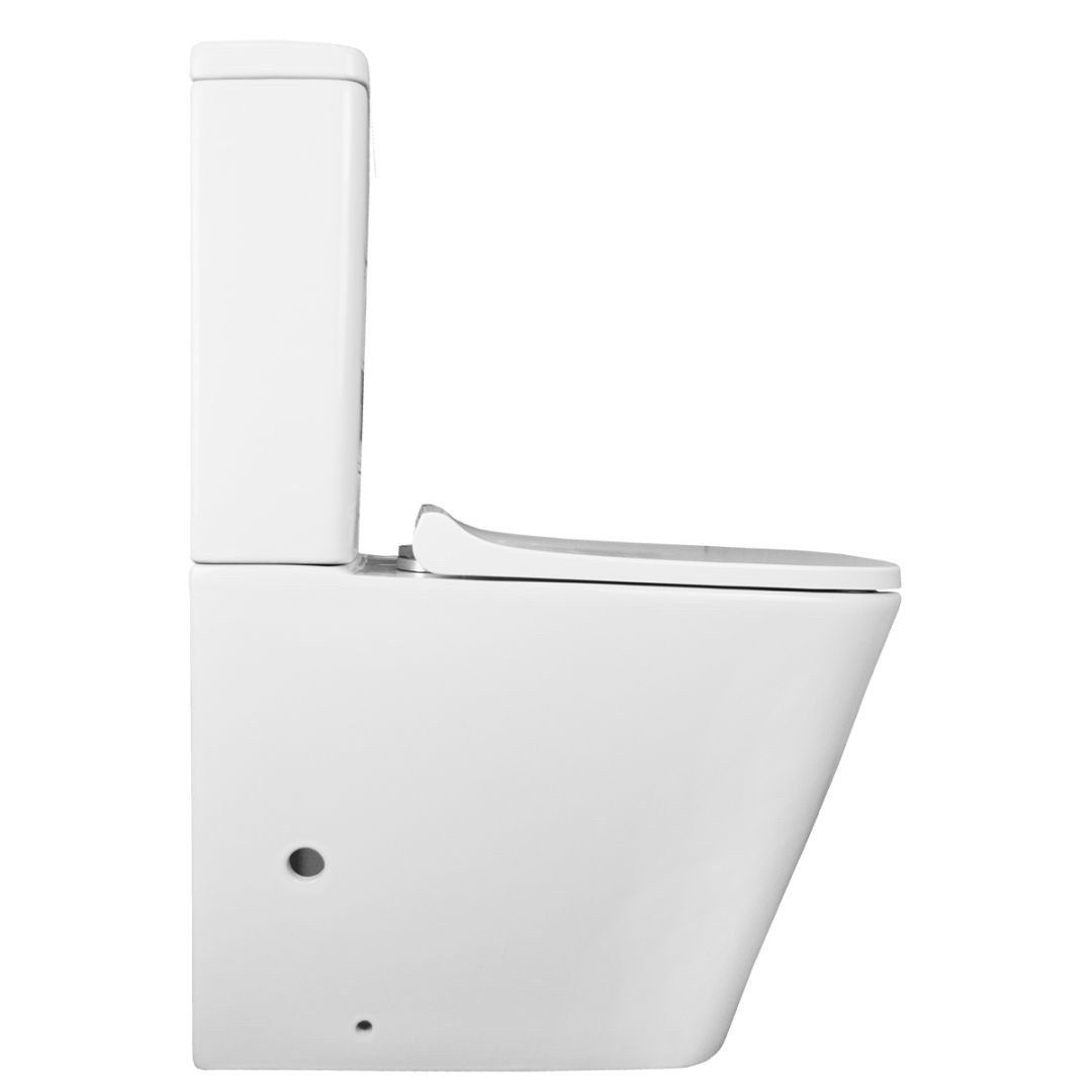 Унитаз Azario Quadro AZ-2175 Безободковый Выпуск Горизонтальный