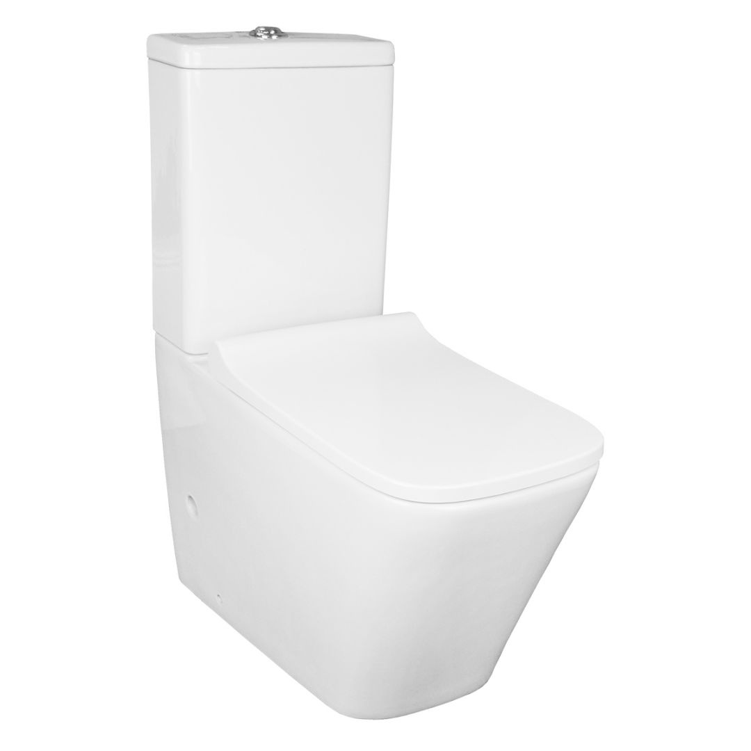 Унитаз Azario Quadro AZ-2175 Безободковый Выпуск Горизонтальный