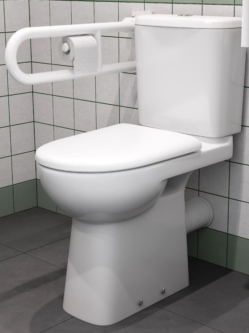 Унитаз Roca Access Высокая чаша ZRU9307684 Горизонтальный Выпуск