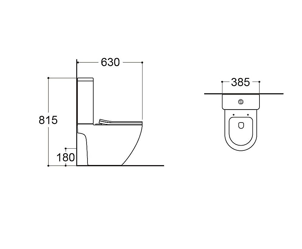 Унитаз Aquatek Европа AQ2903T-00 Безободковый Горизонтальный Выпуск