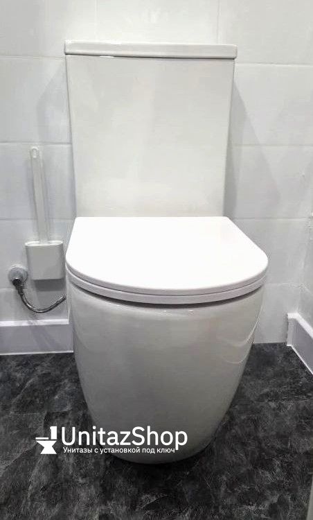 Унитаз Azario Corsa AZ-2062S Безободковый Выпуск Горизонтальный