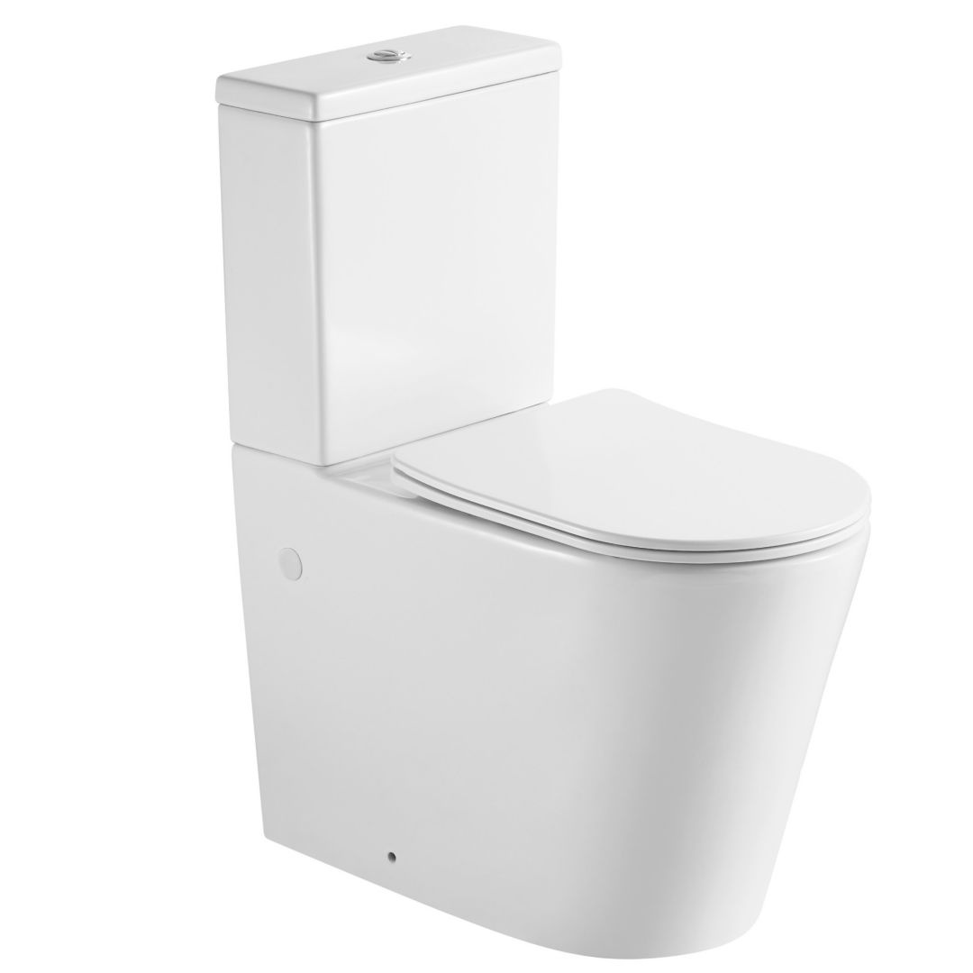 Унитаз Aquatek Оберон AQ1273H-00 Высокий Безободковый Горизонтальный Выпуск