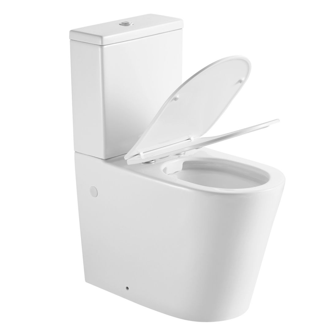 Унитаз Aquatek Оберон AQ1273H-00 Высокий Безободковый Горизонтальный Выпуск