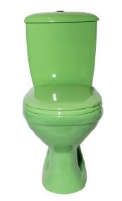 Унитаз Оскольская Керамика Суперкомпакт Салатовый Косой Выпуск