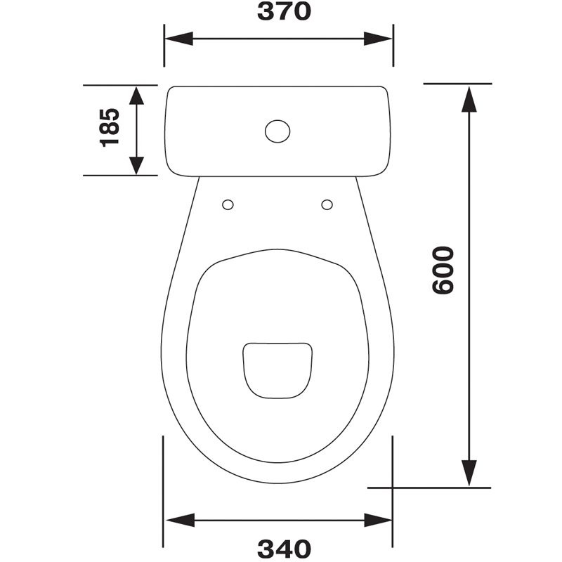 Унитаз Оскольская Керамика Суперкомпакт Горизонтальный Выпуск
