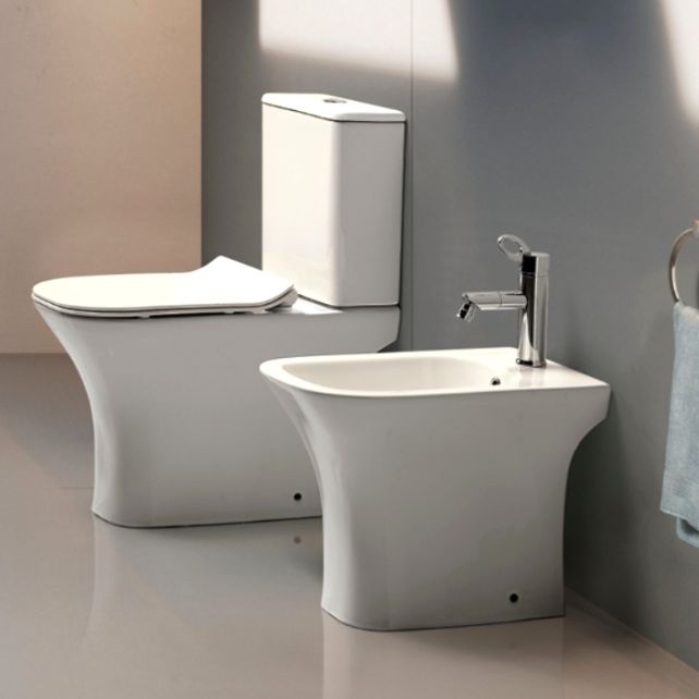 Унитаз Cerutti SPA VETTORE CT7192 Горизонтальный Выпуск Безободковый