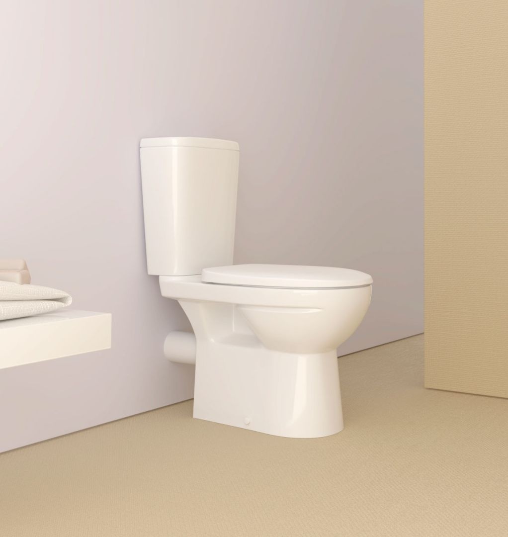 Унитаз  Керамин Альбано Безободковый Горизонтальный Выпуск