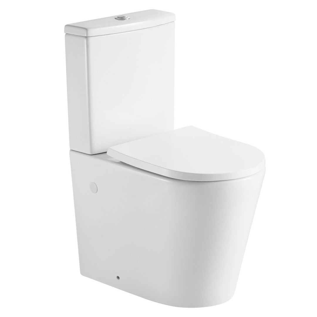 Унитаз Aquatek ОБЕРОН AQ1273ST-00 Безободковый Горизонтальный Выпуск