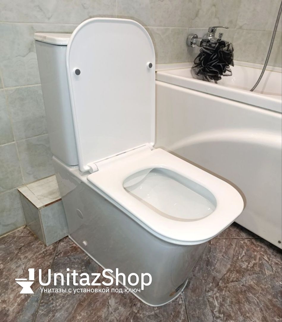 Унитаз Azario VELISE AZ-1222A Горизонтальный Выпуск