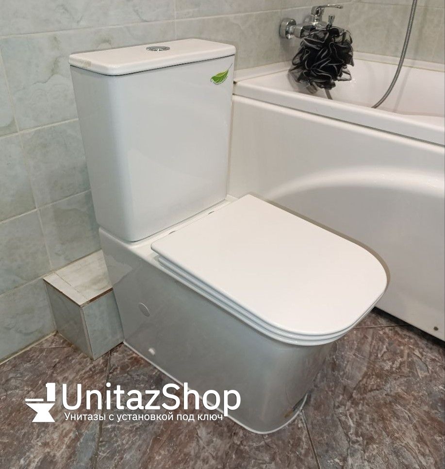 Унитаз Azario VELISE AZ-1222A Горизонтальный Выпуск