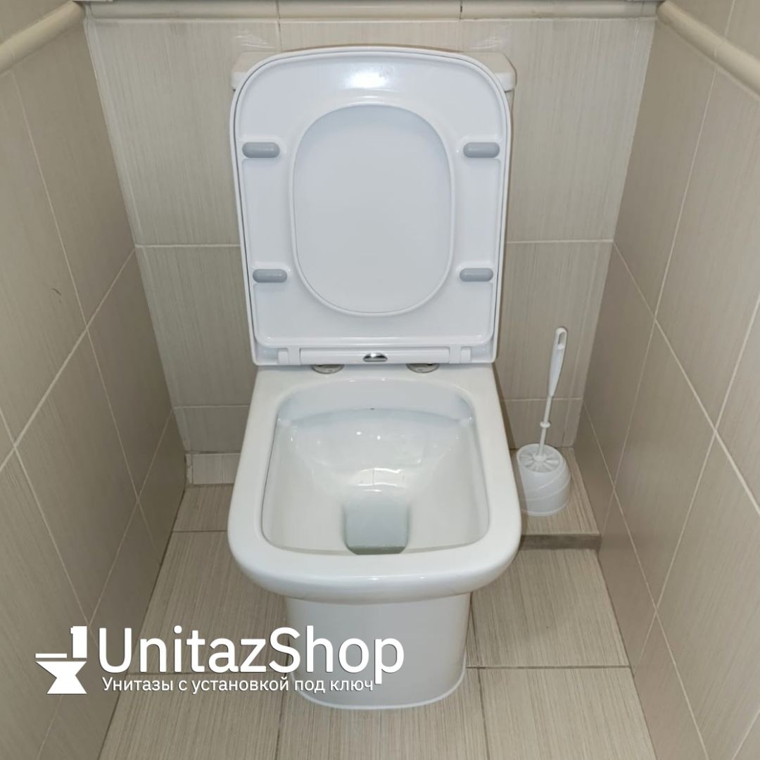 Унитаз Azario Alba AZ-8323 Безободковый Выпуск Горизонтальный