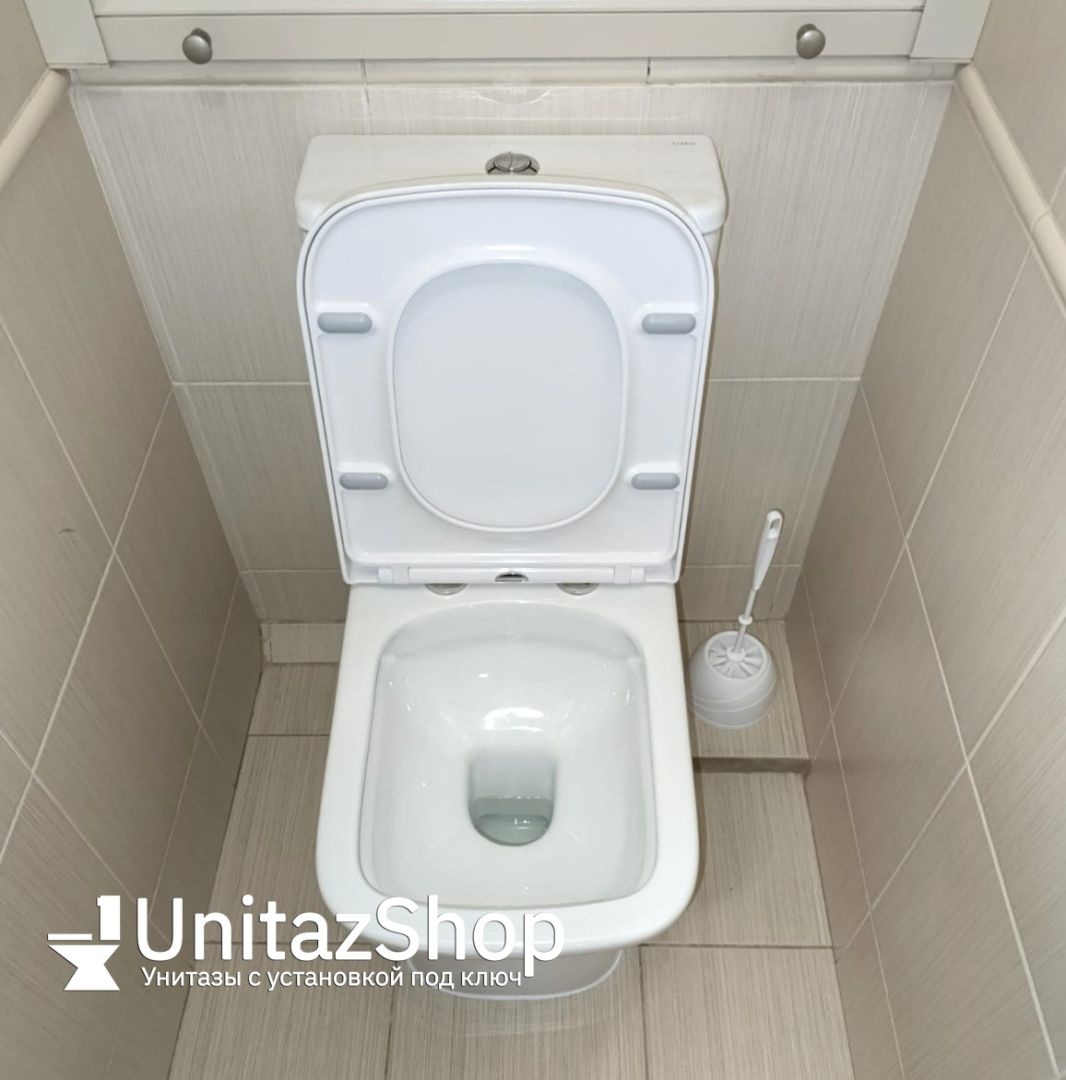 Унитаз Azario Alba AZ-8323 Безободковый Выпуск Горизонтальный