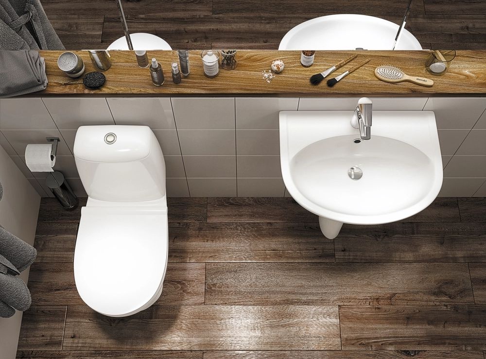 Унитаз Сантек Цезарь Горизонтальный Выпуск