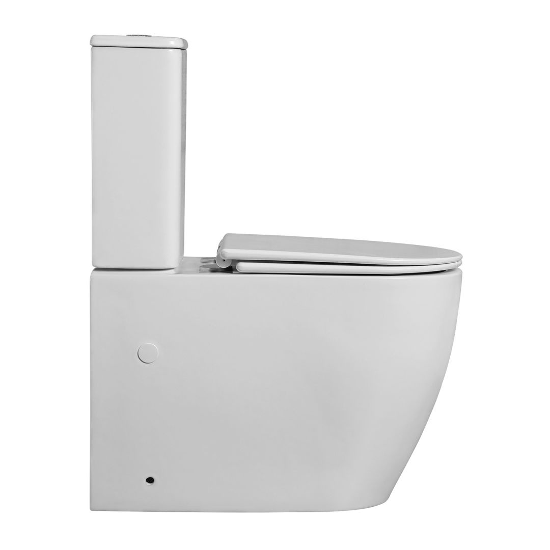 Унитаз Azario Azario BONELLE AZ-1229A Безободковый  Горизонтальный Выпуск