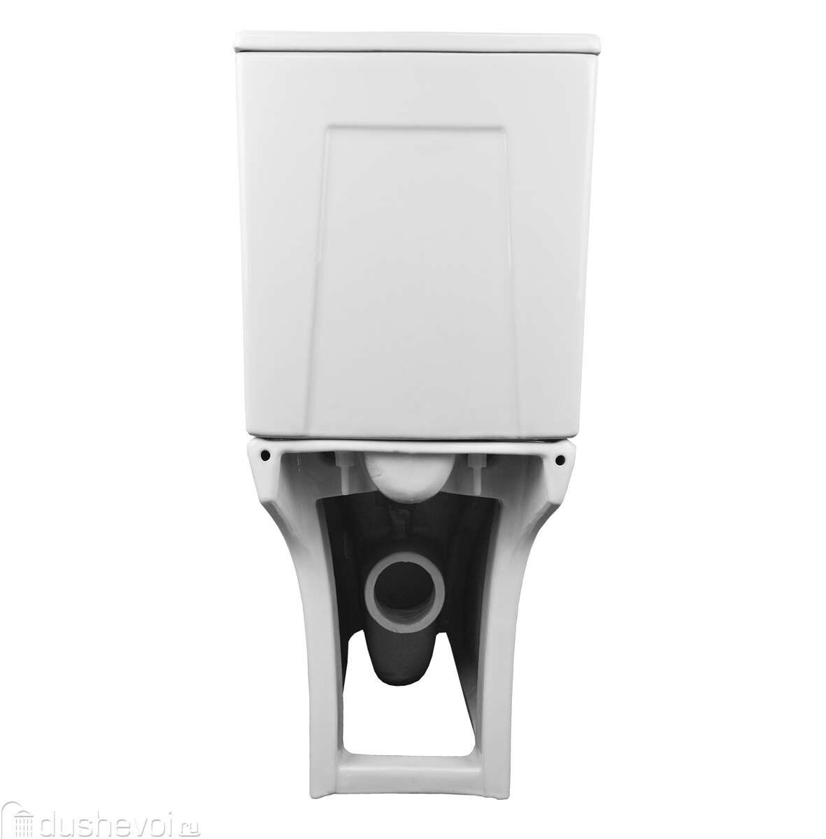 Унитаз  Azario Fretta Round AZ-7121 Безободковый Выпуск Горизонтальный