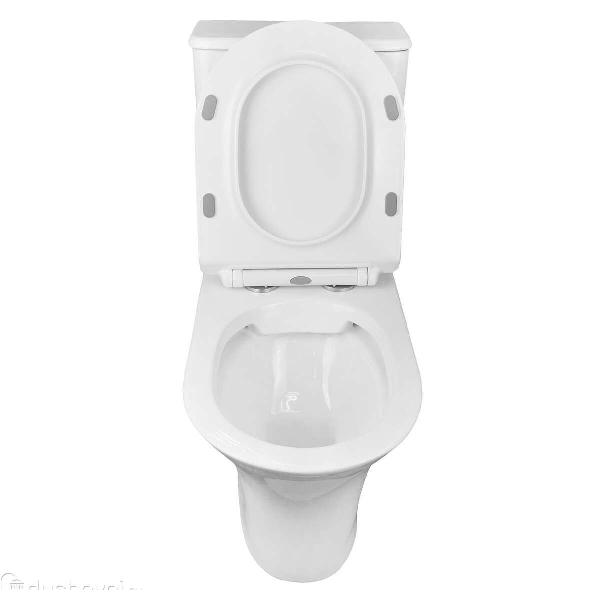 Унитаз  Azario Fretta Round AZ-7121 Безободковый Выпуск Горизонтальный