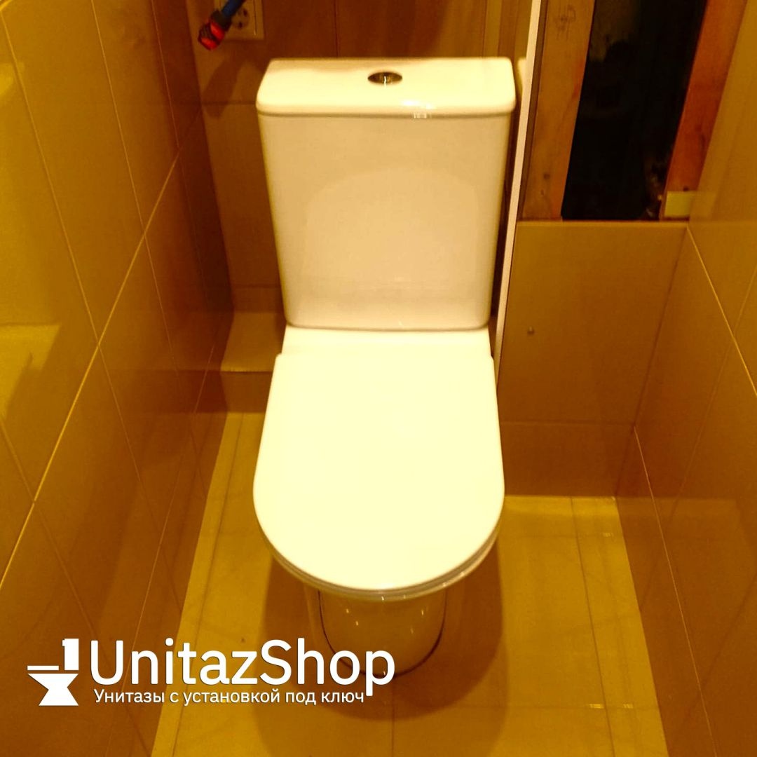 Унитаз Aquatek Optima Безободковый Горизонтальный Выпуск