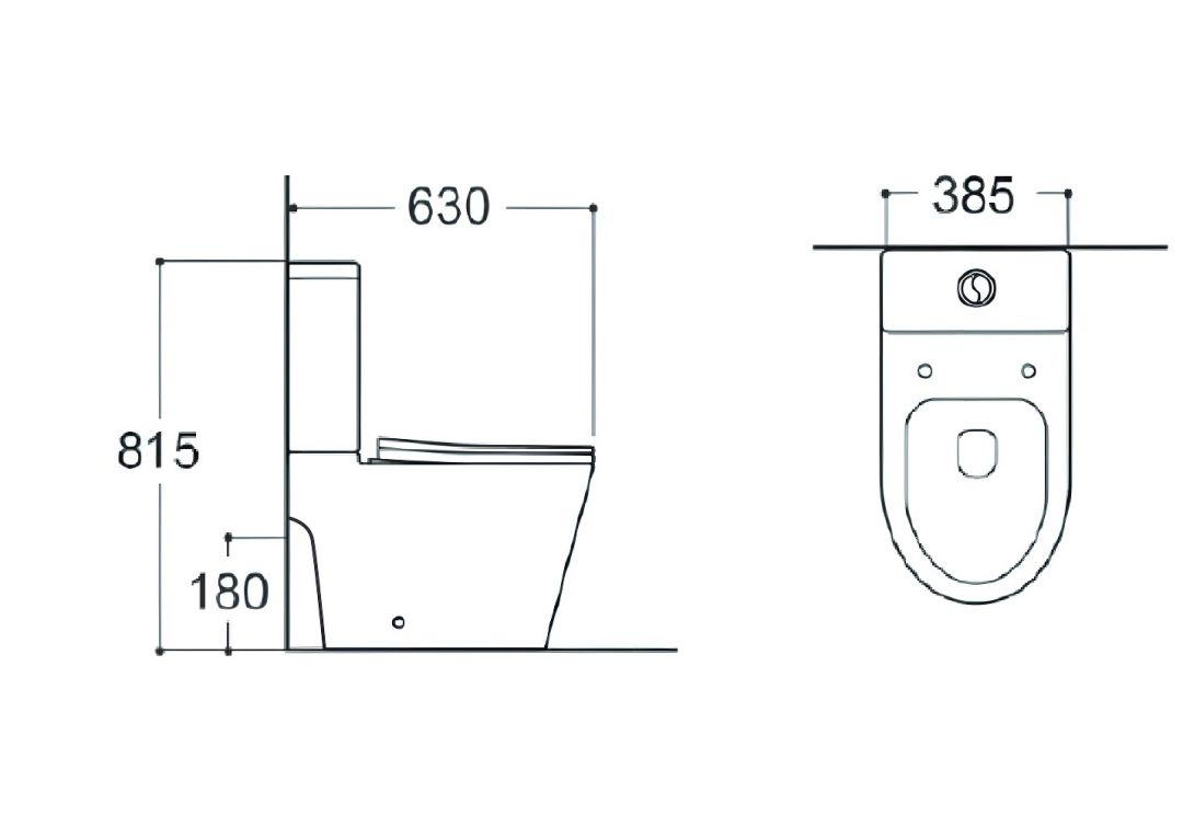 Унитаз Aquatek ВЕГА AQ2904T-00 Безободковый Горизонтальный Выпуск