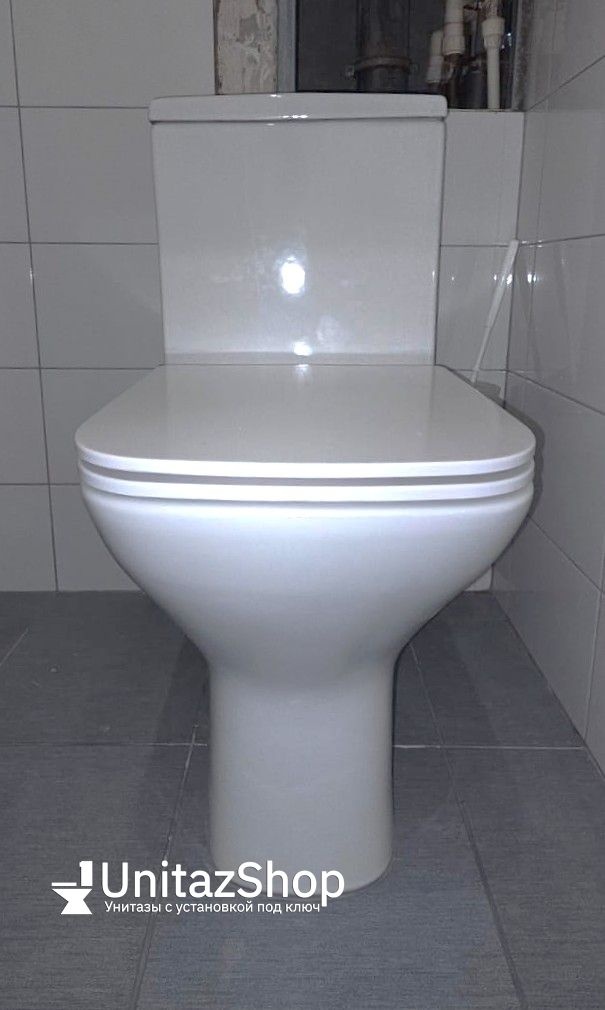 Унитаз Azario Iris AZ-8353 безободковый Горизонтальный Выпуск