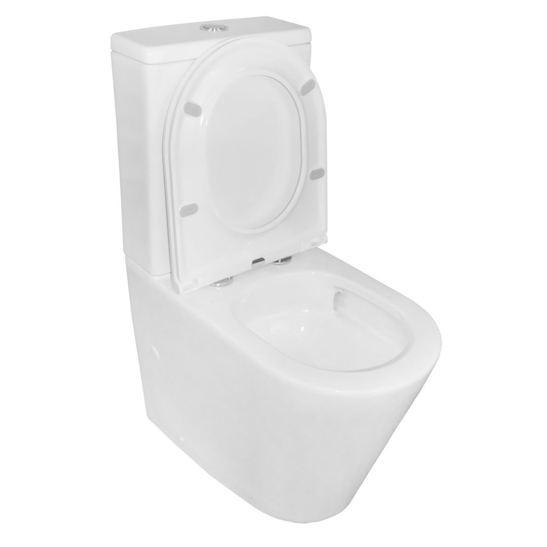 Унитаз Azario Vetro Z-2149 Безободковый Выпуск Горизонтальный