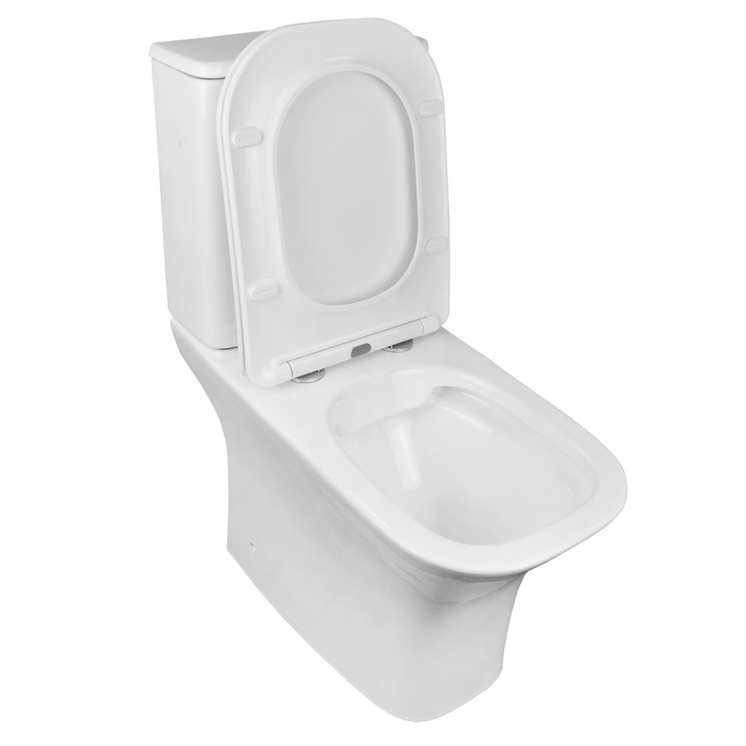 Унитаз Azario FRETTA SQUARE AZ-5121 Безободковый Выпуск Горизонтальный