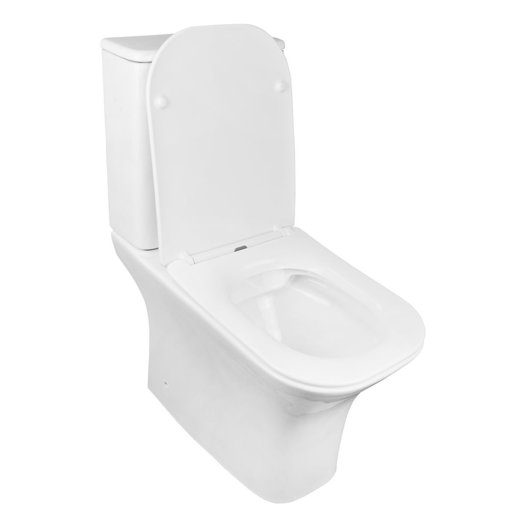 Унитаз Azario FRETTA SQUARE AZ-5121 Безободковый Выпуск Горизонтальный