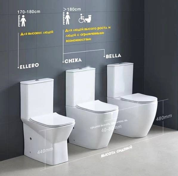 Унитаз напольный Cerutti spa CHIKA CT8708 Горизонтальный Выпуск Безободковый