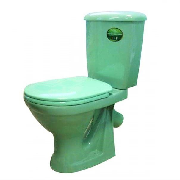 Унитаз Оскольская Керамика Суперкомпакт Салатовый Косой Выпуск