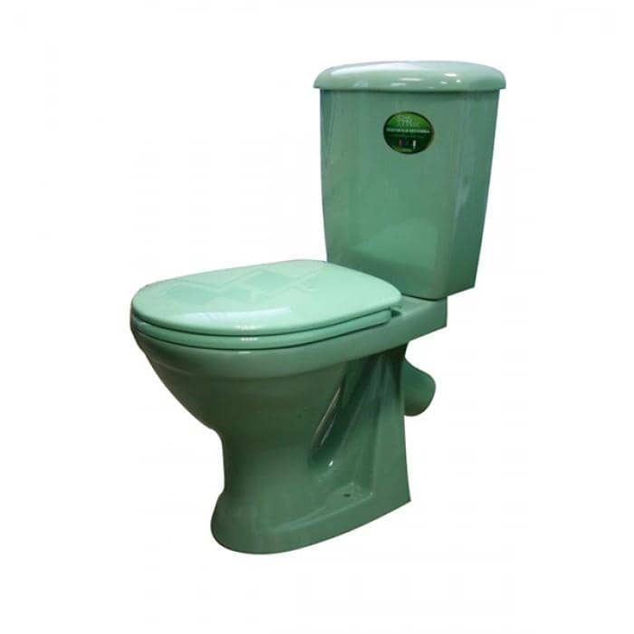 Унитаз Оскольская Керамика Суперкомпакт Салатовый Косой Выпуск