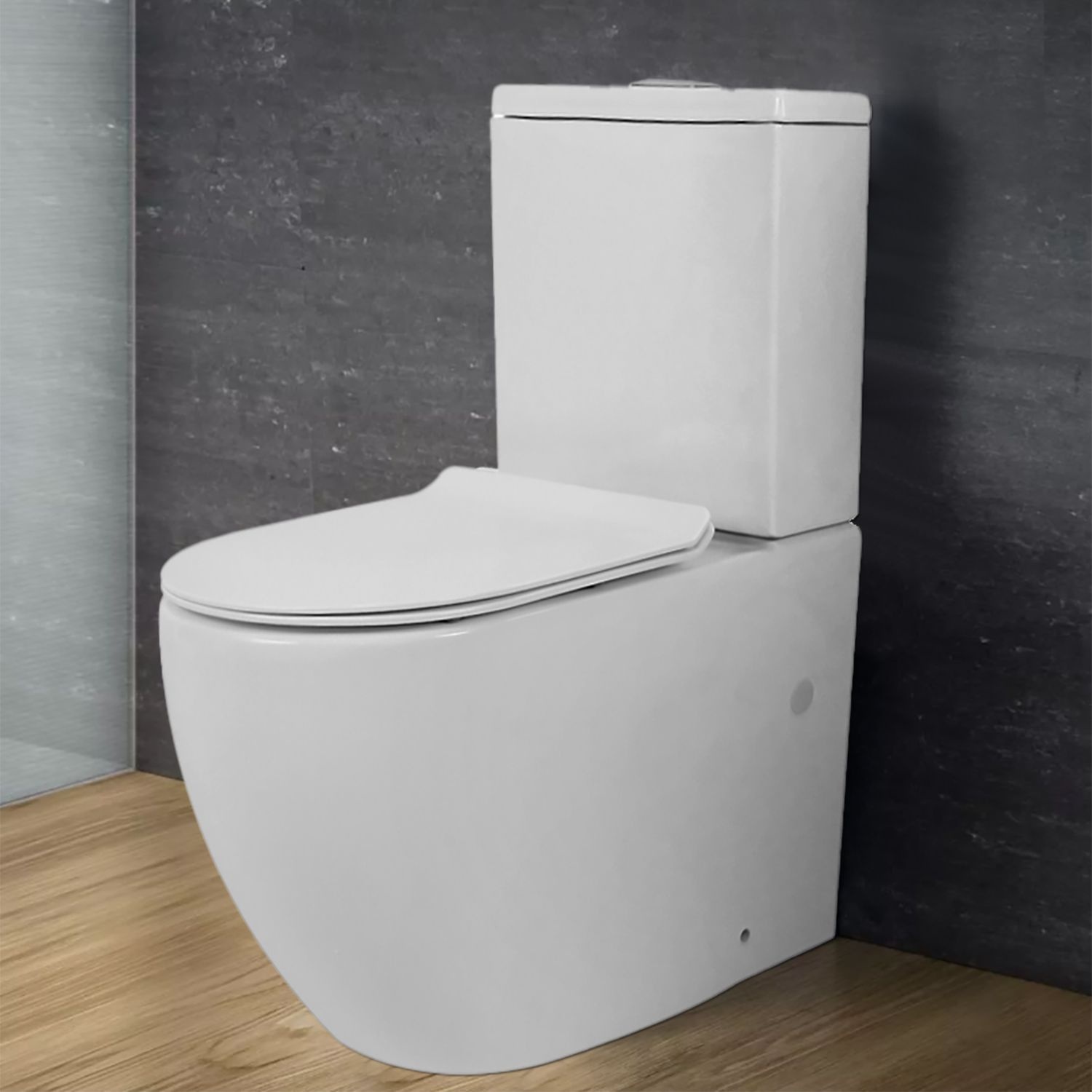 Унитаз Azario Corsa AZ-2062S Безободковый Выпуск Горизонтальный