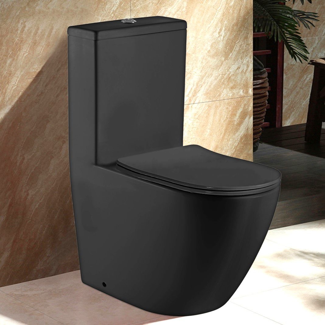 Унитаз Azario Morano AZ-1001MB Безободковый Выпуск Горизонтальный