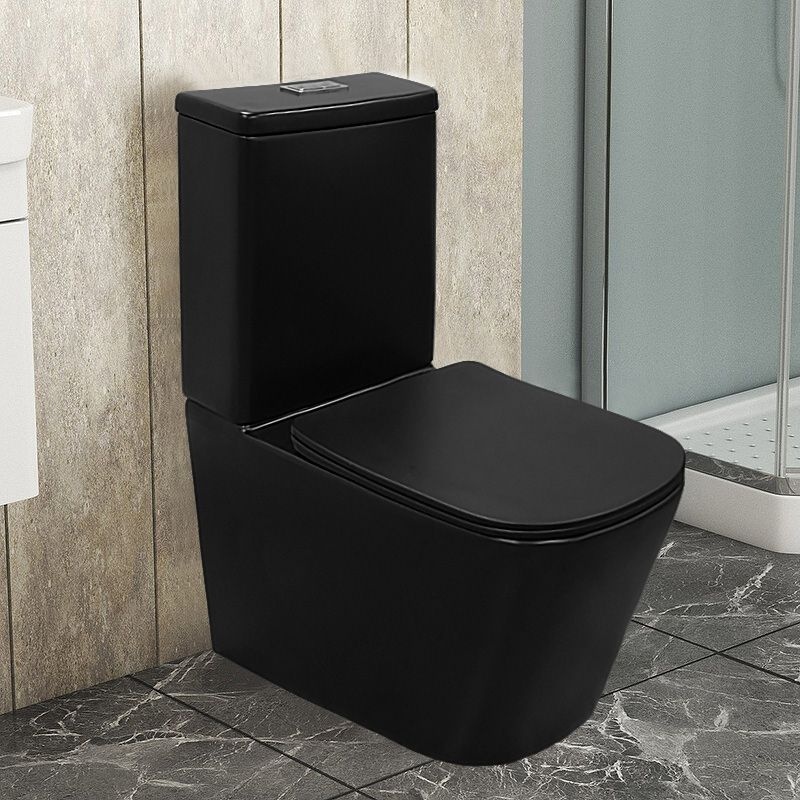 Унитаз Azario Black King AZ-8303D Горизонтальный Выпуск