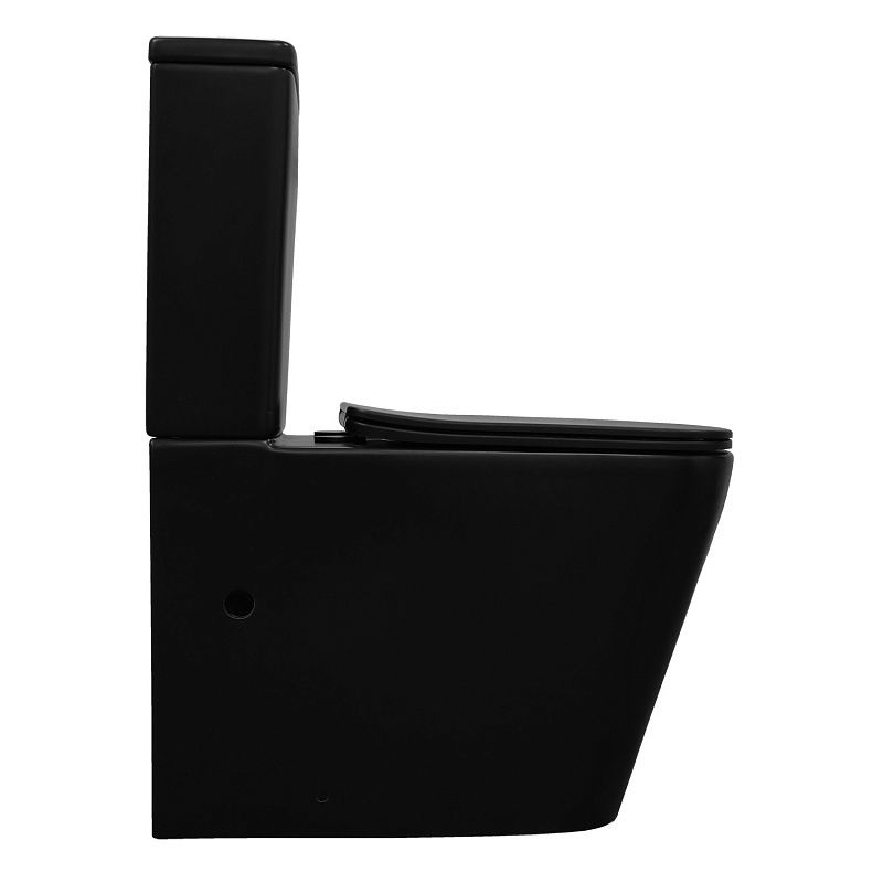 Унитаз Azario Black King AZ-8303D Горизонтальный Выпуск