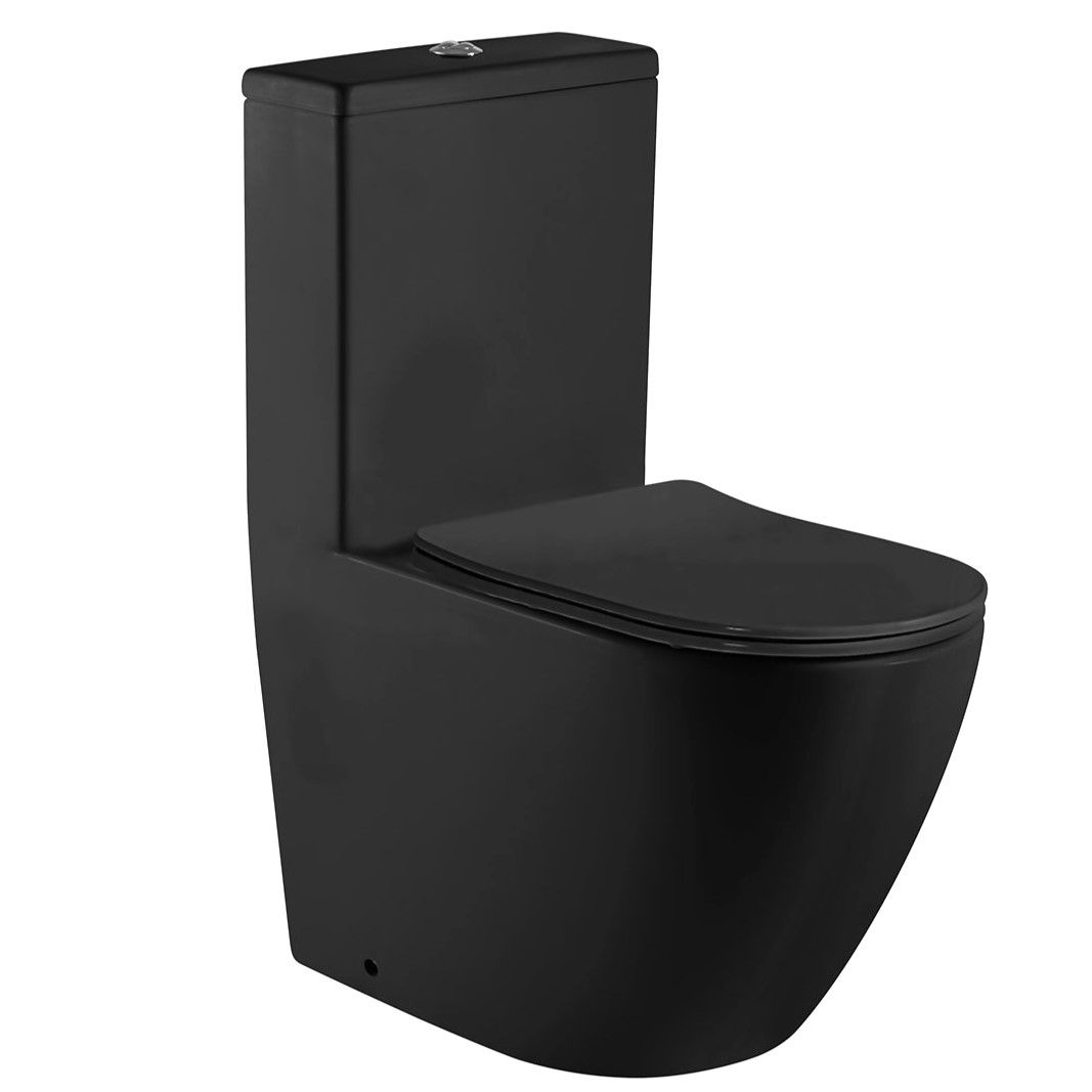 Унитаз Azario Morano AZ-1001MB Безободковый Выпуск Горизонтальный