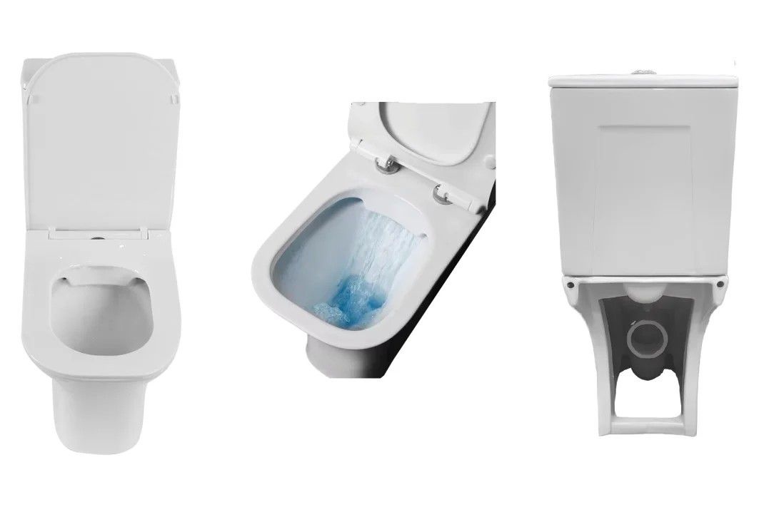 Унитаз Cerutti SPA VETTORE CT7192 Горизонтальный Выпуск Безободковый