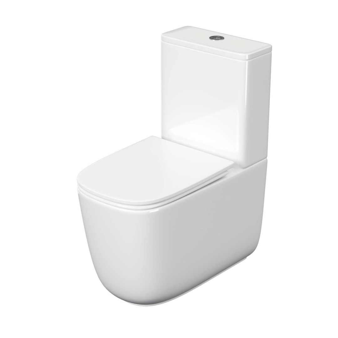 Унитаз Aquatek Optima Plus Square Безободковый Горизонтальный Выпуск