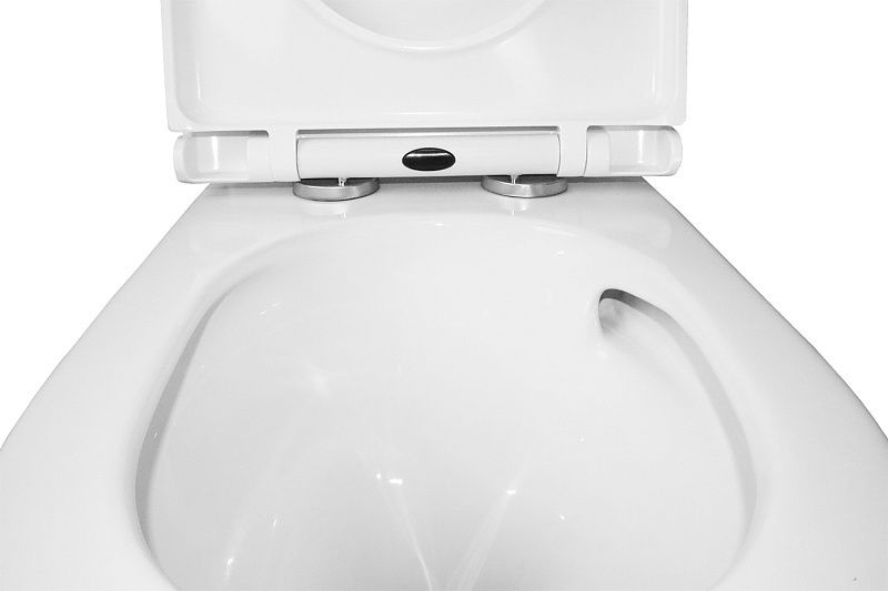 Унитаз Azario Scala Безободковый Выпуск Горизонтальный