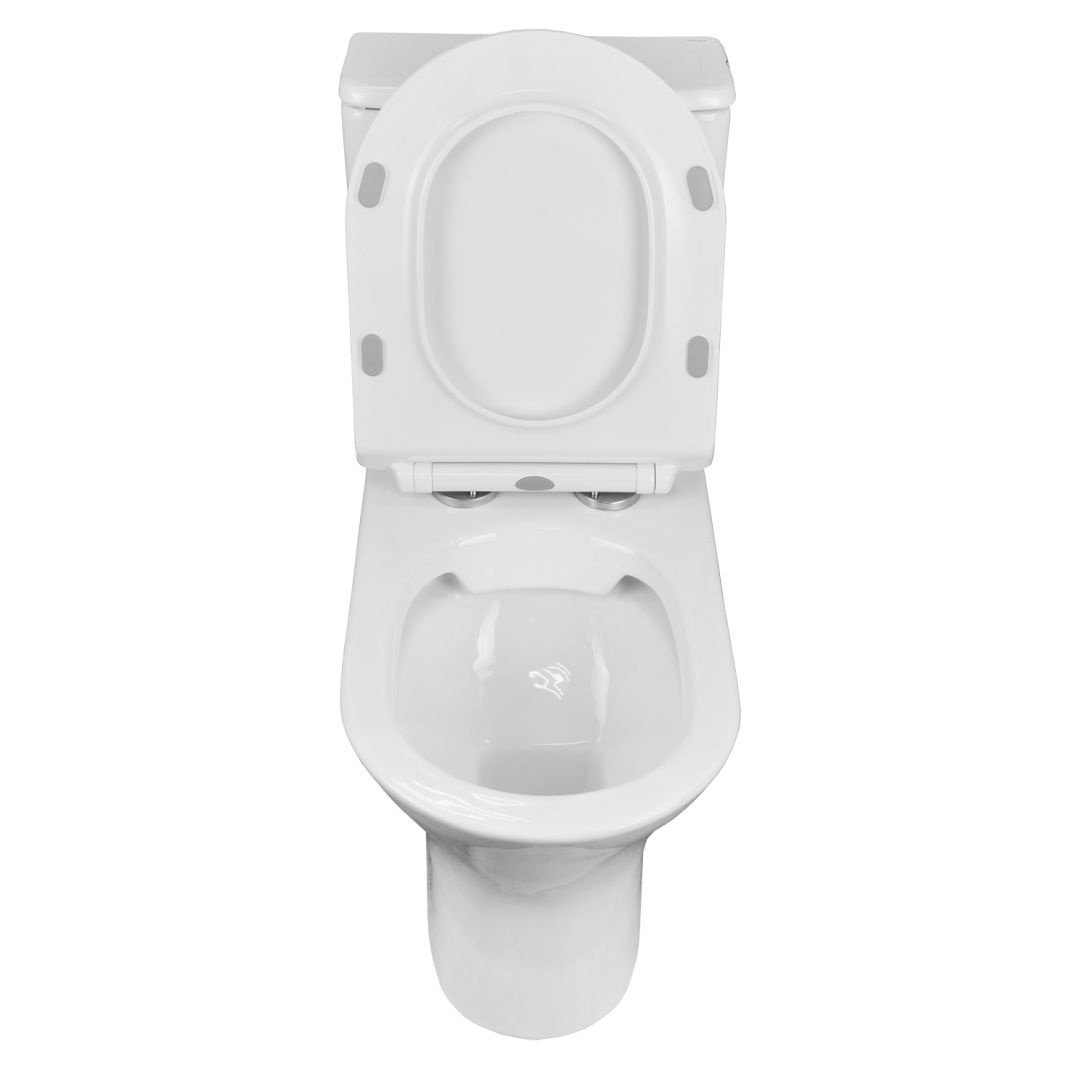 Унитаз Azario AZ-1038A Fretta Round Горизонтальный Выпуск