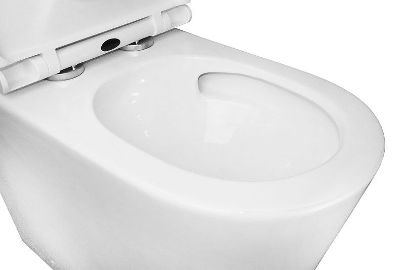 Унитаз Azario Scala Безободковый Выпуск Горизонтальный