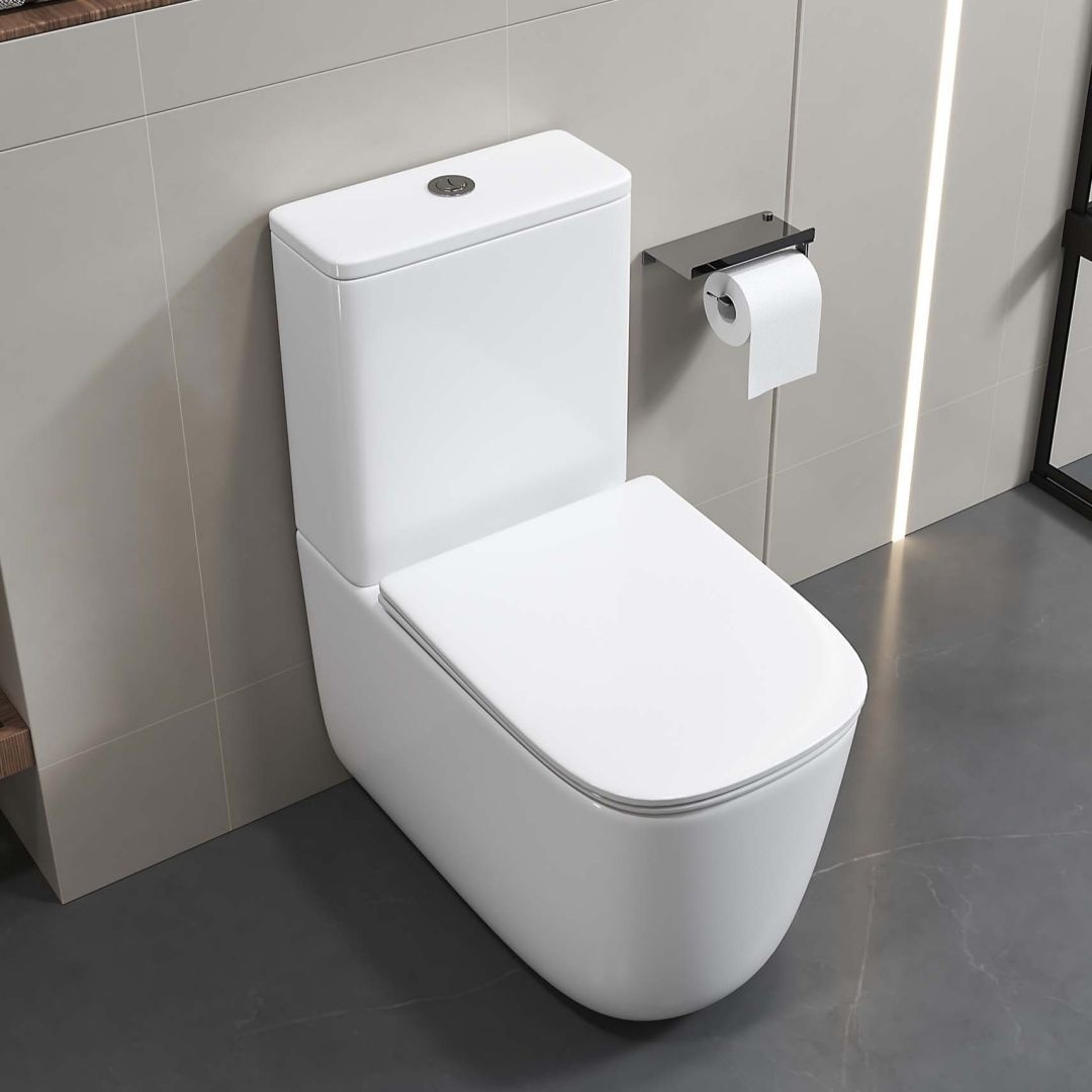 Унитаз Aquatek Optima Plus Square Безободковый Горизонтальный Выпуск