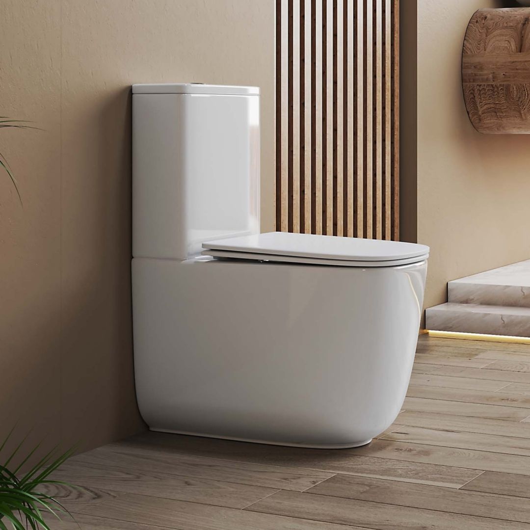 Унитаз Aquatek Optima Plus Square Безободковый Горизонтальный Выпуск